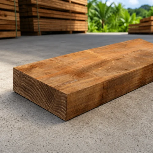 Chevron bois classe 4 marron raboté 68x90 - 4 m | Zarboutan Matériaux | La Réunion