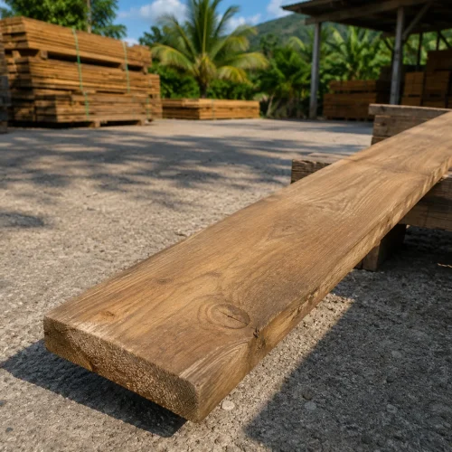 Madrier bois classe 4 marron raboté 45x220 - 4 m | Zarboutan Matériaux | La Réunion