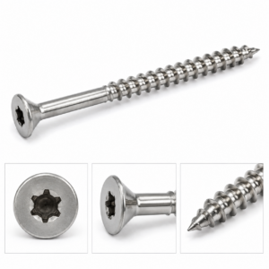 Vis bois inox Torx 5×60 mm