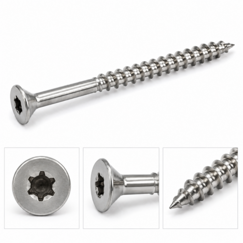 Vis bois inox Torx 5×60 mm